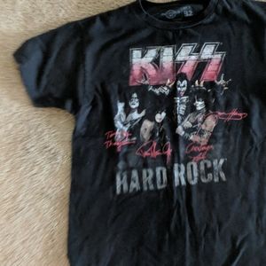 Hard Rock t-shirt KISS men size Small in black